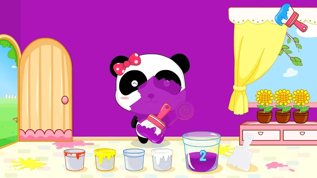 Скачать взлом Baby Panda's Color Mixing  [МОД Меню] — полная версия apk на Андроид screen 2