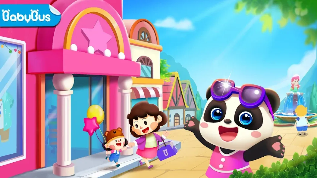 Скачать взломанную Little Panda's Town: Mall  [МОД Unlimited Money] — полная версия apk на Андроид screen 1