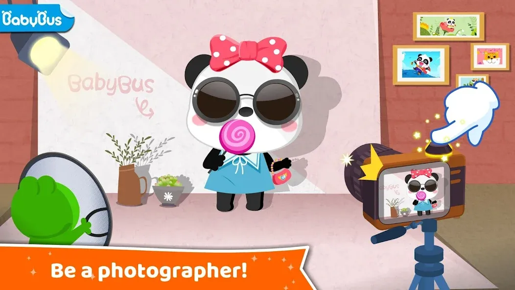 Скачать взломанную Baby Panda's Dream Job  [МОД Бесконечные монеты] — последняя версия apk на Андроид screen 1