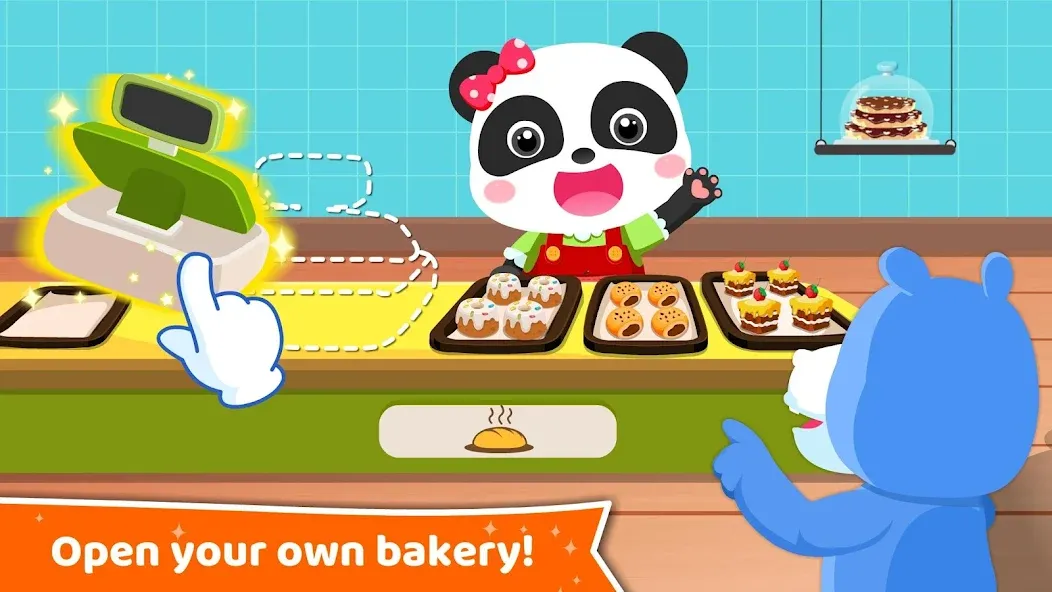 Скачать взломанную Baby Panda's Dream Job  [МОД Бесконечные монеты] — последняя версия apk на Андроид screen 3