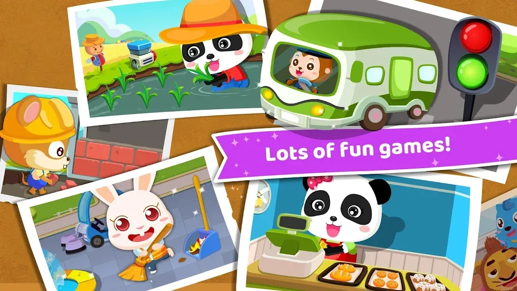 Скачать взломанную Baby Panda's Dream Job  [МОД Бесконечные монеты] — последняя версия apk на Андроид screen 4