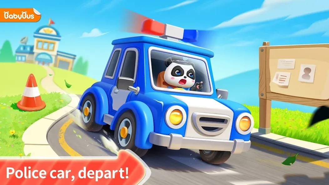 Скачать взломанную Little Panda Policeman  [МОД Много монет] — стабильная версия apk на Андроид screen 1