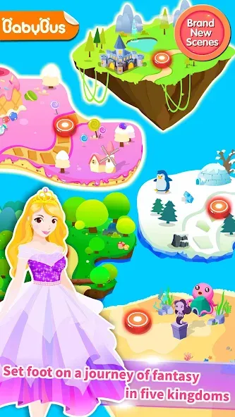 Взломанная Little Panda Princess Dressup  [МОД Mega Pack] — полная версия apk на Андроид screen 1