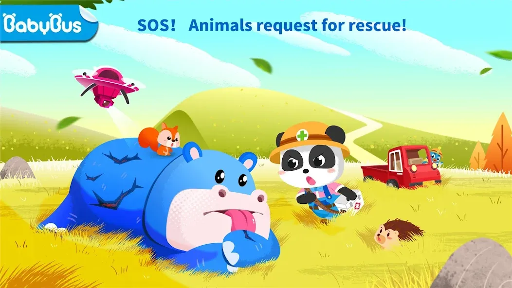 Взломанная Baby Panda: Care for animals  [МОД Unlimited Money] — последняя версия apk на Андроид screen 1