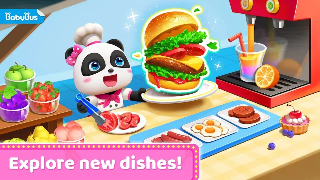 Скачать взломанную Little Panda's Restaurant  [МОД Mega Pack] — полная версия apk на Андроид screen 1