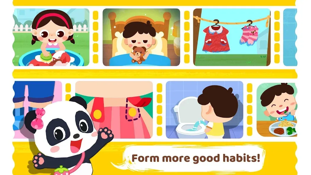 Скачать взлом Baby Panda's Daily Habits  [МОД Все открыто] — полная версия apk на Андроид screen 5