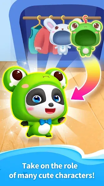 Взлом Talking Baby Panda-Virtual Pet  [МОД Все открыто] — стабильная версия apk на Андроид screen 2