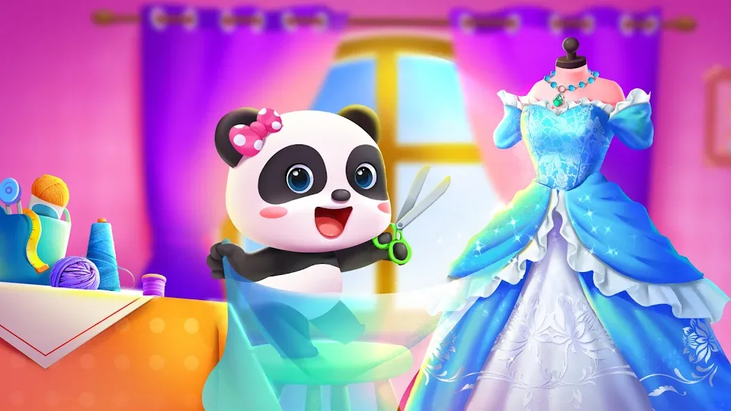 Взломанная Baby Panda's Fashion Dress Up  [МОД Mega Pack] — полная версия apk на Андроид screen 1