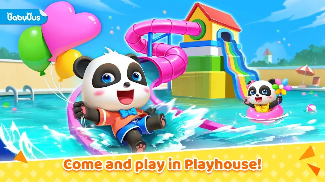 Скачать взломанную Baby Panda's House Games  [МОД Все открыто] — стабильная версия apk на Андроид screen 1