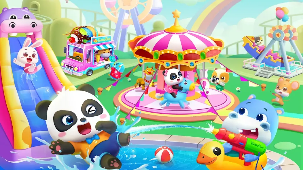 Взломанная Baby Panda World: Kids Games  [МОД Все открыто] — полная версия apk на Андроид screen 2