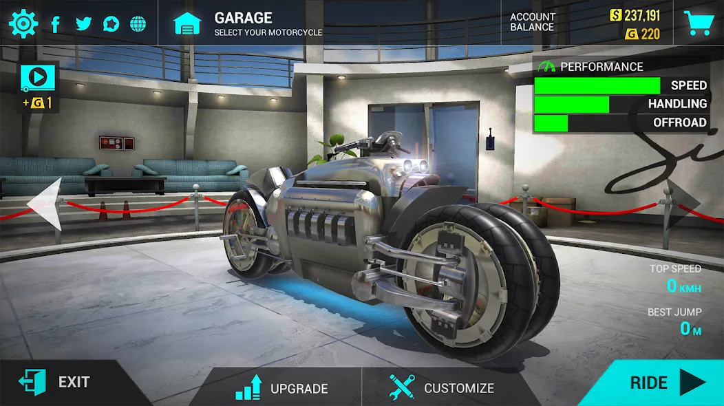 Взломанная Ultimate Motorcycle Simulator (Ультимативный Мотоциклетный Симулятор)  [МОД Unlocked] — полная версия apk на Андроид screen 2