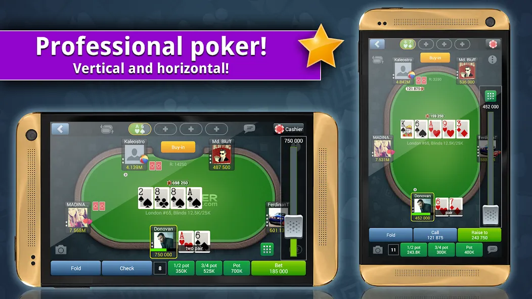 Взломанная Jag Poker HD (Яг Покер ХД)  [МОД Menu] — стабильная версия apk на Андроид screen 1