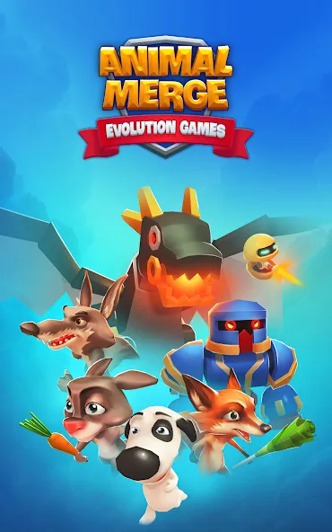 Скачать взлом Animal Merge — Evolution Games (Анимал Мерж)  [МОД Unlimited Money] — последняя версия apk на Андроид screen 1