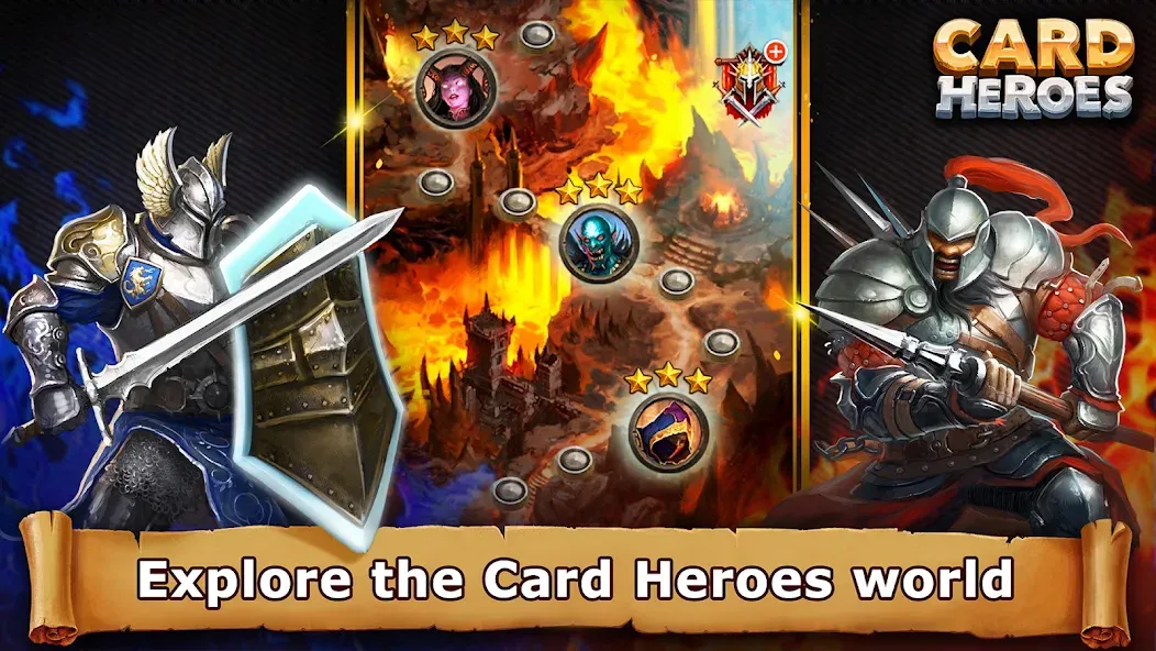 Взломанная Card Heroes: TCG/CCG deck Wars (Кард Хироес)  [МОД Бесконечные монеты] — полная версия apk на Андроид screen 3