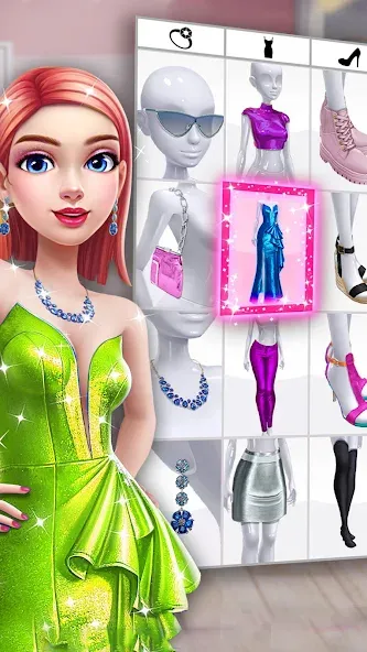 Скачать взломанную Fashion Makeover Stylist Game  [МОД Unlimited Money] — стабильная версия apk на Андроид screen 1