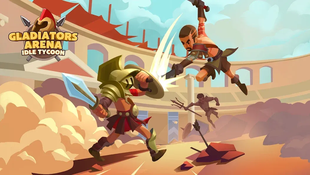 Взлом Gladiators Arena: Idle Tycoon (Гладиаторская арена)  [МОД Все открыто] — последняя версия apk на Андроид screen 1