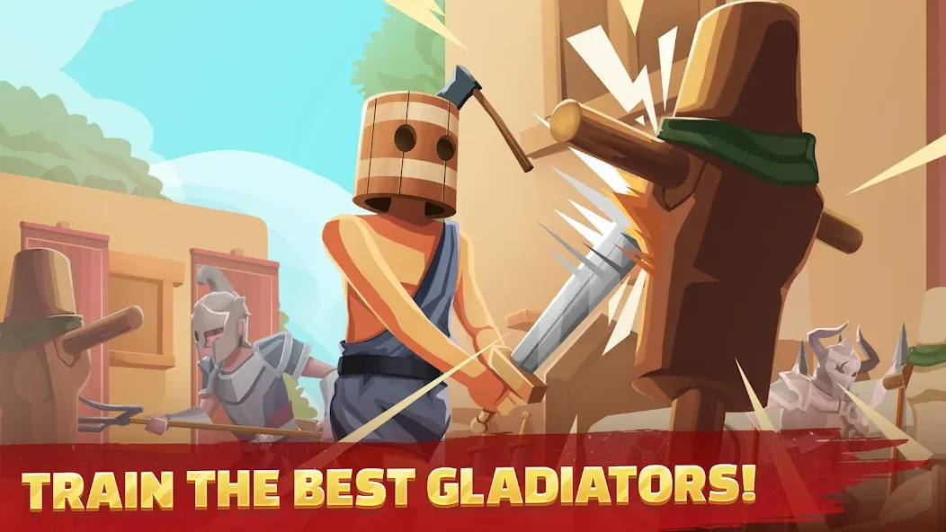 Взлом Gladiators Arena: Idle Tycoon (Гладиаторская арена)  [МОД Все открыто] — последняя версия apk на Андроид screen 2