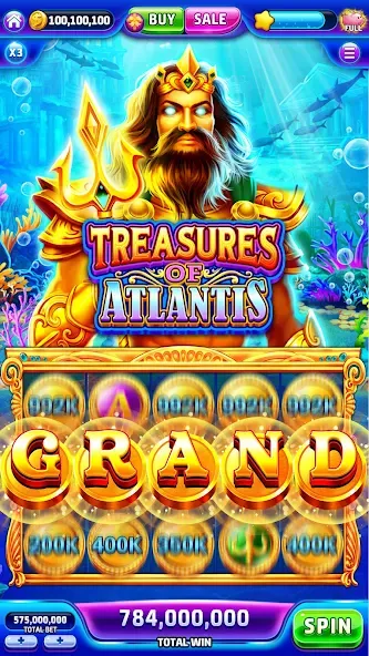 Скачать взлом Jackpotland-Vegas Casino Slots (Джекпотлэнд)  [МОД Много денег] — стабильная версия apk на Андроид screen 3