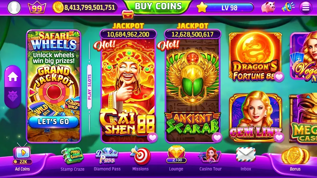 Взломанная Golden Casino — Slots Games (Голден Казино)  [МОД Unlimited Money] — стабильная версия apk на Андроид screen 2