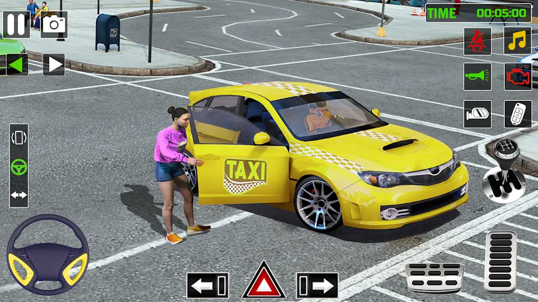 Скачать взломанную City Taxi Games-Taxi Car Games (Сити Такси Игры)  [МОД Mega Pack] — последняя версия apk на Андроид screen 2