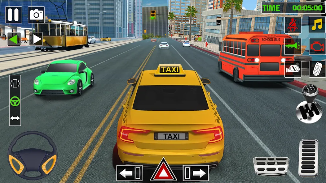 Скачать взломанную City Taxi Games-Taxi Car Games (Сити Такси Игры)  [МОД Mega Pack] — последняя версия apk на Андроид screen 4