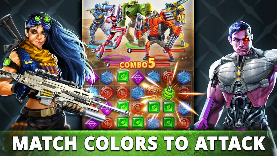 Взлом Puzzle Combat: Match-3 RPG (Пазл Комбат)  [МОД Unlimited Money] — стабильная версия apk на Андроид screen 4