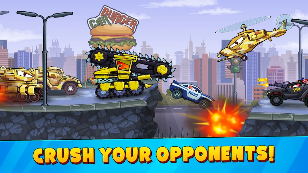 Взлом Car Eats Car 3 Hill Climb Race (Кар Ейтс Кар 3)  [МОД Unlocked] — стабильная версия apk на Андроид screen 5