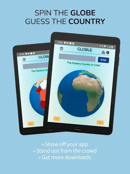 Скачать взлом Globle — Country Guess Game (Глоубл)  [МОД Mega Pack] — последняя версия apk на Андроид screen 5