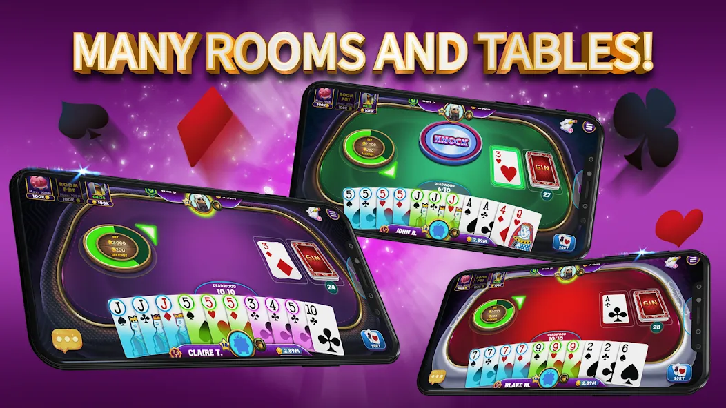 Скачать взломанную Gin Rummy Elite: Online Game (Джин Рамми)  [МОД Mega Pack] — стабильная версия apk на Андроид screen 3