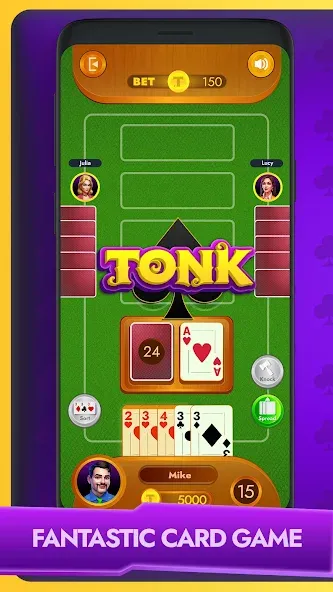 Скачать взлом Tonk — Classic Card Game (Тонк)  [МОД Много денег] — полная версия apk на Андроид screen 1