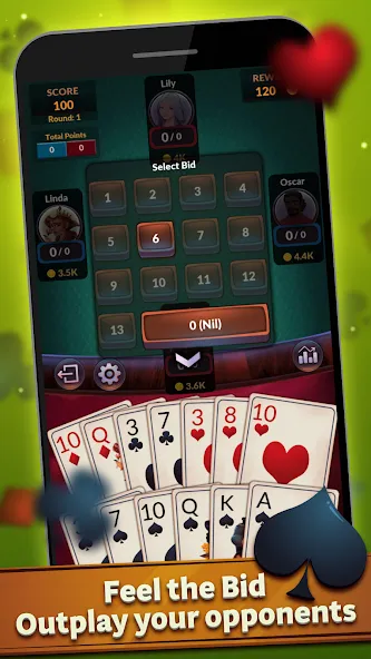 Скачать взлом Spades — Offline Card Games (Спейдс)  [МОД Бесконечные монеты] — стабильная версия apk на Андроид screen 4