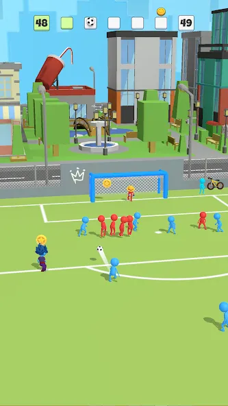 Скачать взлом Super Goal: Fun Soccer Game (Супер Гол)  [МОД Menu] — стабильная версия apk на Андроид screen 1