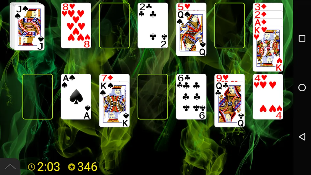 Взломанная All In a Row Solitaire (Ол ин э Роу Солитер)  [МОД Menu] — последняя версия apk на Андроид screen 1