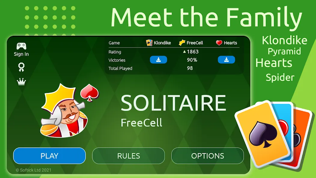 Взломанная FreeCell  [МОД Много денег] — стабильная версия apk на Андроид screen 2