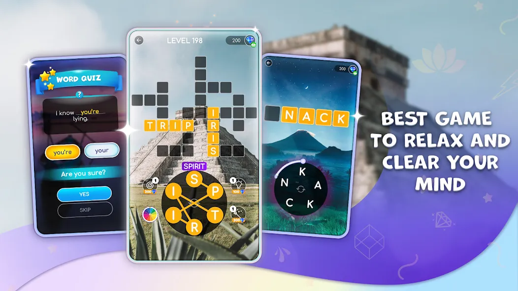 Скачать взлом Calming Crosswords Word Puzzle  [МОД Много денег] — последняя версия apk на Андроид screen 2