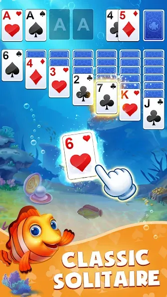 Скачать взлом Solitaire: Fish Master (Солитер)  [МОД Unlocked] — полная версия apk на Андроид screen 1