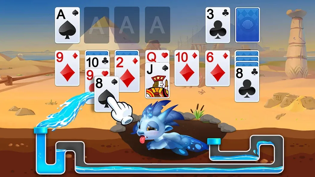 Взлом Solitaire Dragons  [МОД Бесконечные монеты] — последняя версия apk на Андроид screen 1