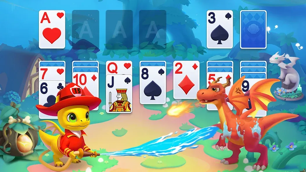 Взлом Solitaire Dragons  [МОД Бесконечные монеты] — последняя версия apk на Андроид screen 2