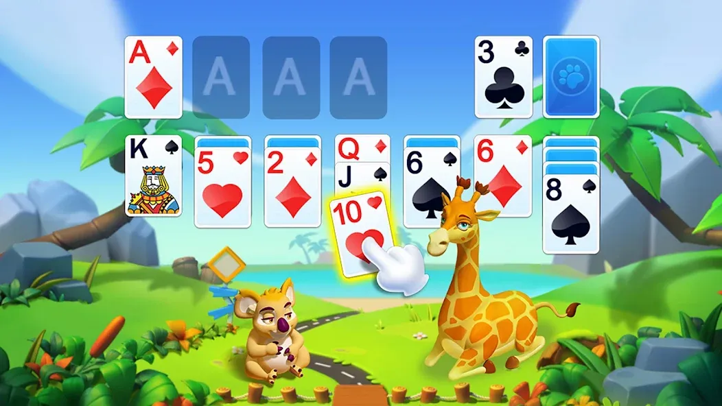 Взломанная Solitaire — Wild Park  [МОД Menu] — стабильная версия apk на Андроид screen 2