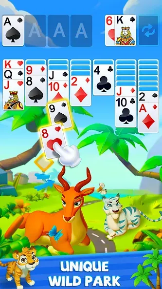 Взломанная Solitaire — Wild Park  [МОД Menu] — стабильная версия apk на Андроид screen 4