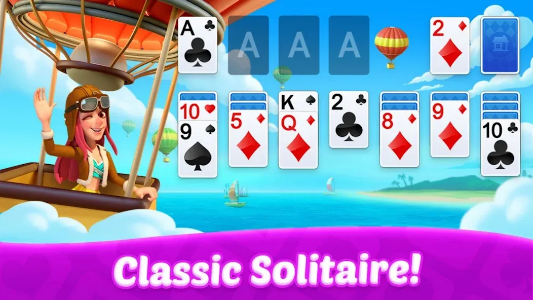 Взломанная Solitaire: Card Games  [МОД Все открыто] — полная версия apk на Андроид screen 2