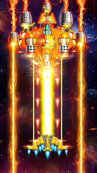 Взлом Space Shooter: Galaxy Attack (Спейс шутер)  [МОД Unlimited Money] — стабильная версия apk на Андроид screen 1