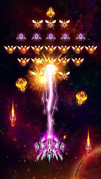 Взлом Space Shooter: Galaxy Attack (Спейс шутер)  [МОД Unlimited Money] — стабильная версия apk на Андроид screen 3