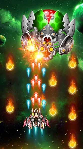 Взлом Space Shooter: Galaxy Attack (Спейс шутер)  [МОД Unlimited Money] — стабильная версия apk на Андроид screen 4