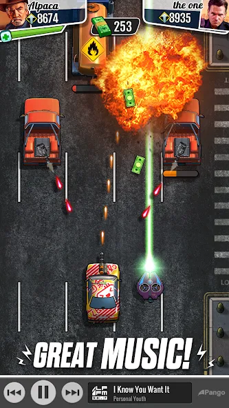 Скачать взломанную Fastlane: Road to Revenge (Фастлейн)  [МОД Меню] — последняя версия apk на Андроид screen 5