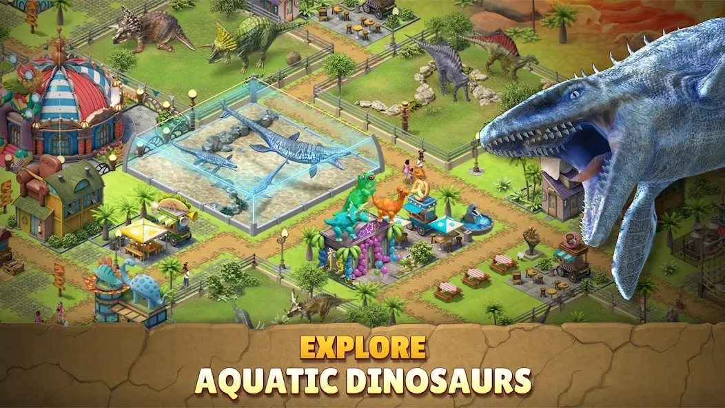 Взлом Jurassic Dinosaur: Dino Game (Динозавры юрского периода)  [МОД Меню] — стабильная версия apk на Андроид screen 3