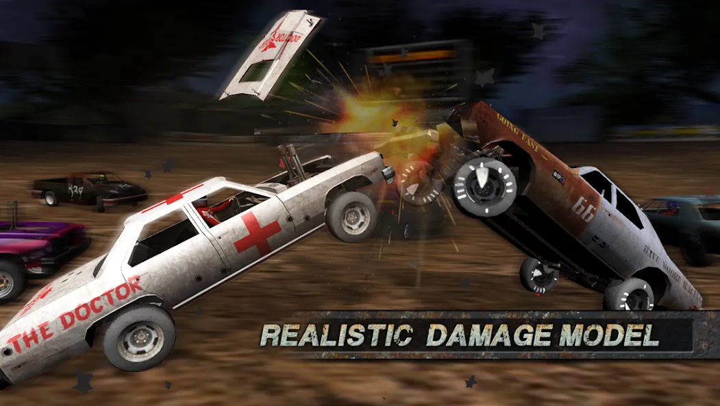 Скачать взломанную Demolition Derby: Crash Racing (Демолиция Дерби)  [МОД Меню] — стабильная версия apk на Андроид screen 5