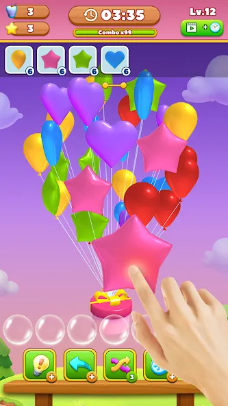 Взломанная Match Triple Balloon (Матч Тройной Шарик)  [МОД Unlocked] — полная версия apk на Андроид screen 1