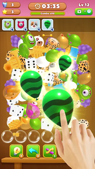 Взломанная Match Triple Balloon (Матч Тройной Шарик)  [МОД Unlocked] — полная версия apk на Андроид screen 2