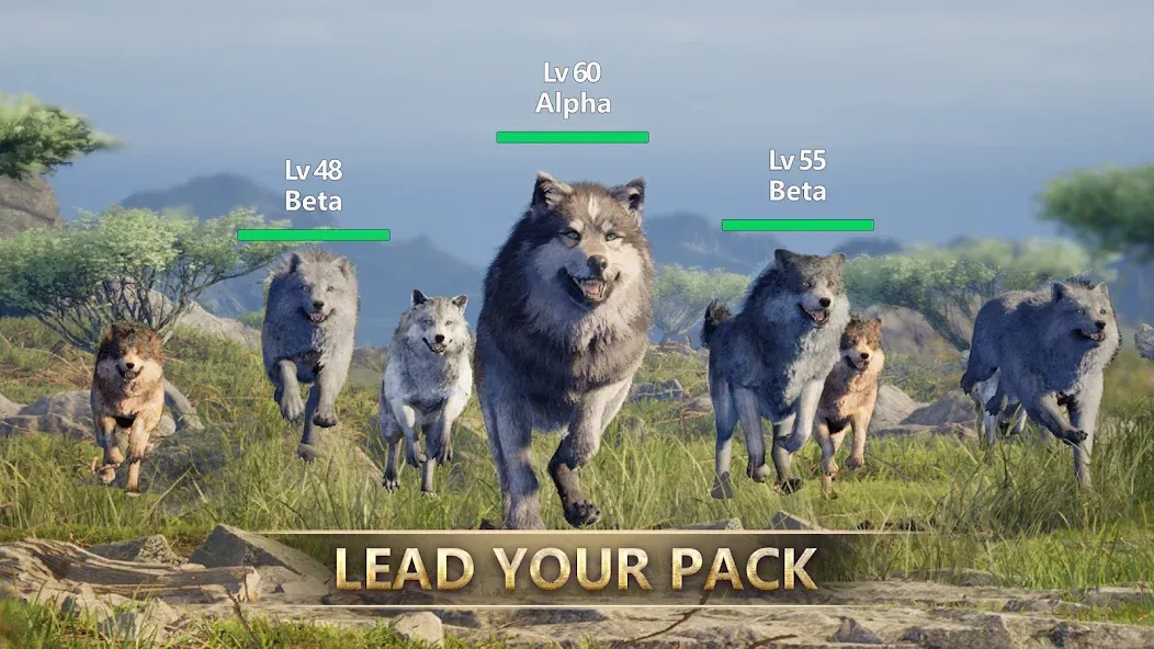 Взломанная Wolf Game: Wild Animal Wars (Вулф Гейм)  [МОД Mega Pack] — полная версия apk на Андроид screen 4